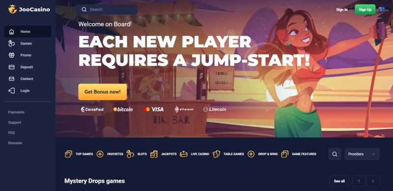 JooCasino Homepage