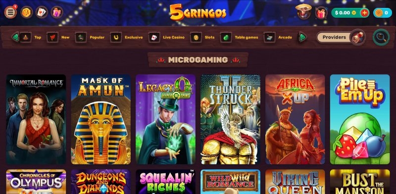 5 Gringos Microgaming