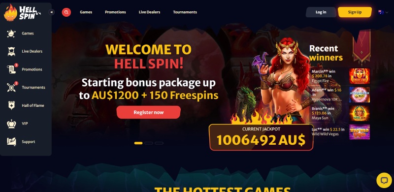 Hellspin Homepage