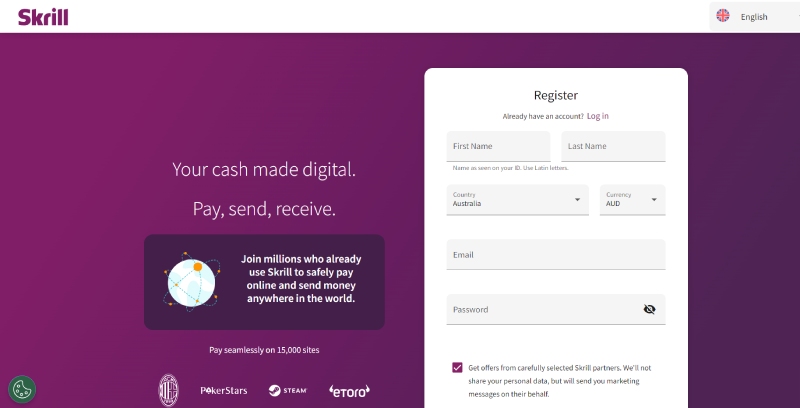 Skrill Account Creation