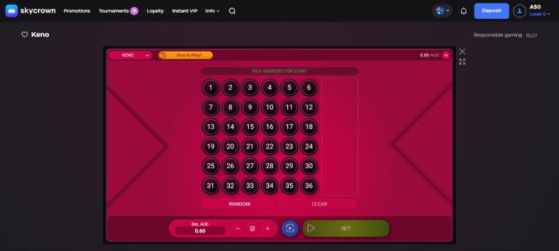 Skycrown Keno