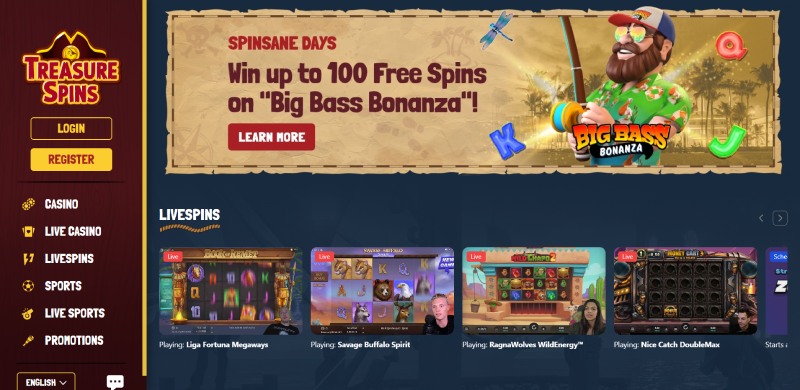 Treasurespins Homepage