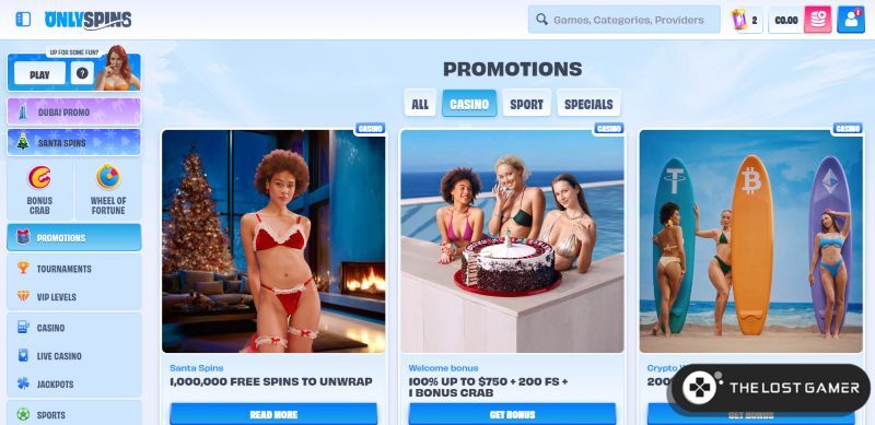 OnlySpins Neosurf casino AU bonus