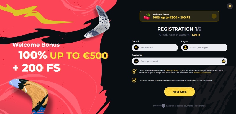 Boomerang Registration 2