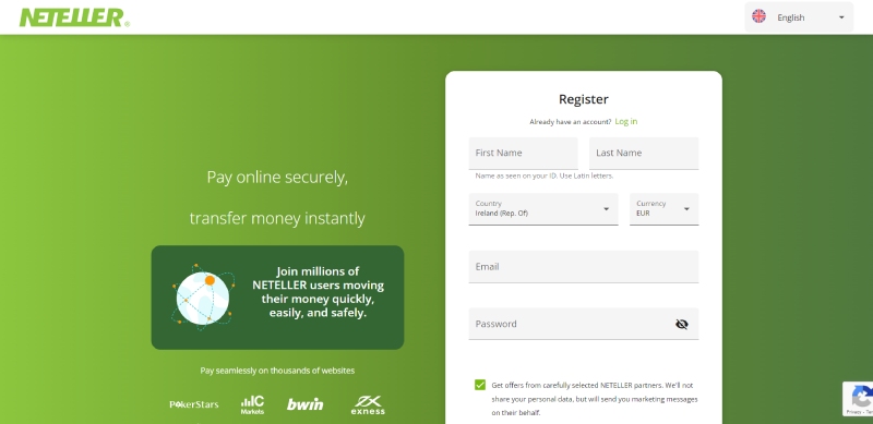 Neteller Registration