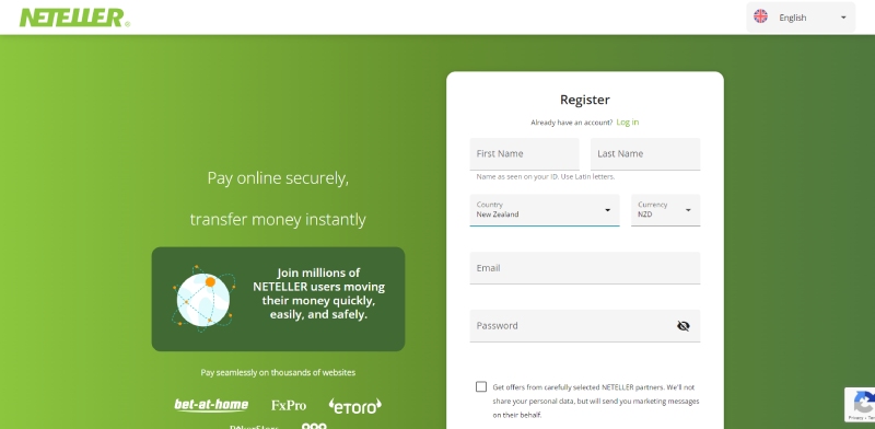 Neteller Registration