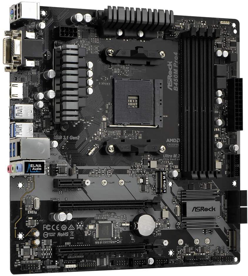 ASRock B450M PRO4 AM4 AMD