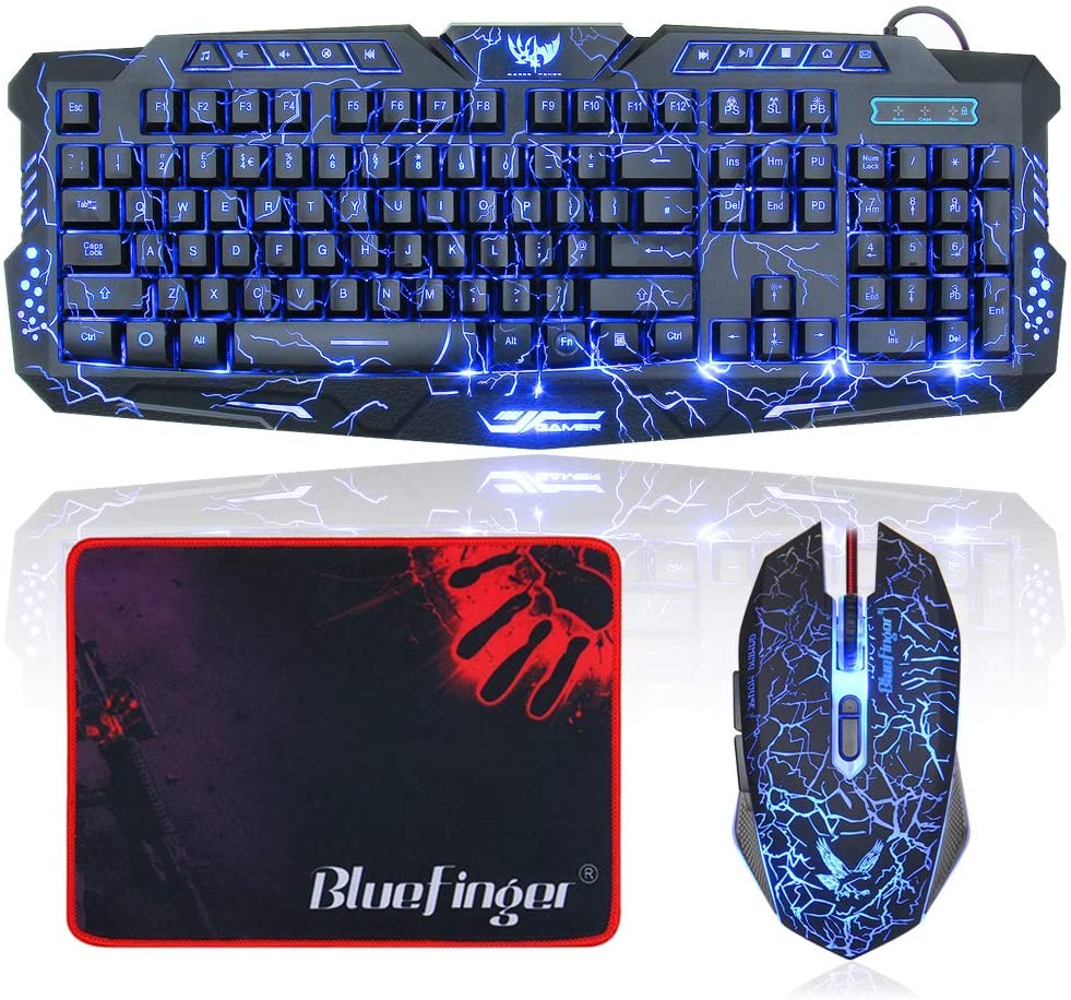 BlueFinger Gaming Keyboard and Mouse combo