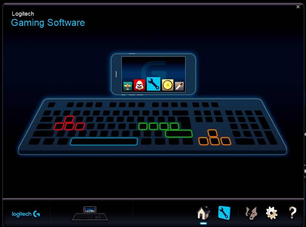 Logitech Gaming Software Interface