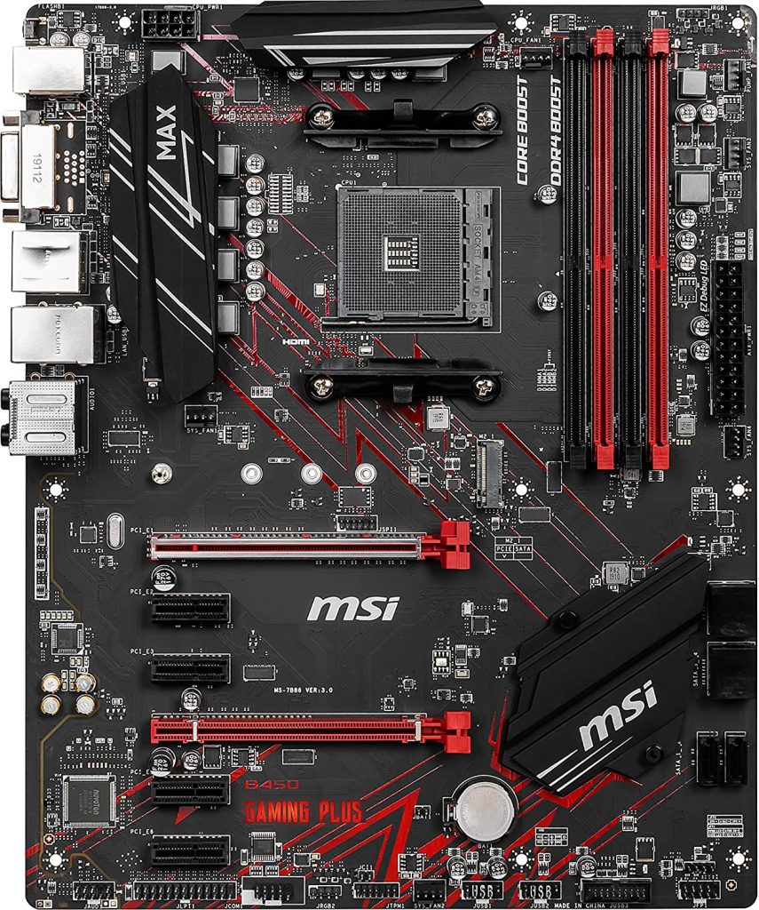 MSI Performance Gaming AMD Ryze AM4 M.2 USB 3 DDR4 DVI HDMI Crossfire ATX Motherboard