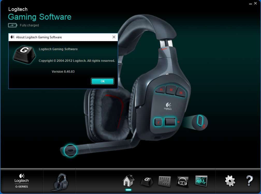 logitech gaming software headset
