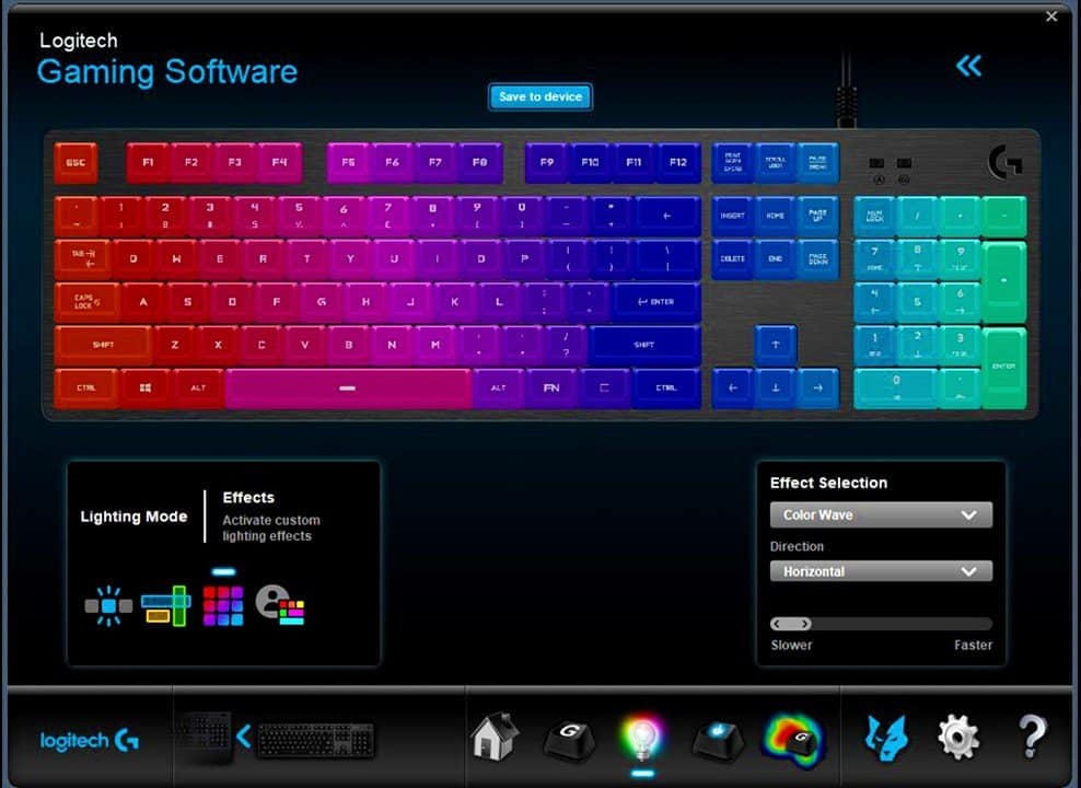 logitech gaming software keyboard