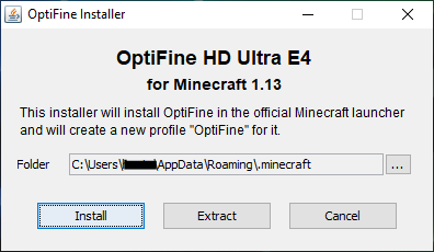 optifine installer