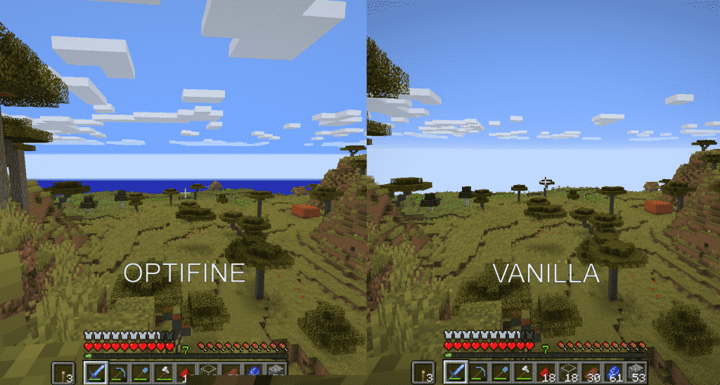 optifine vs vanilla