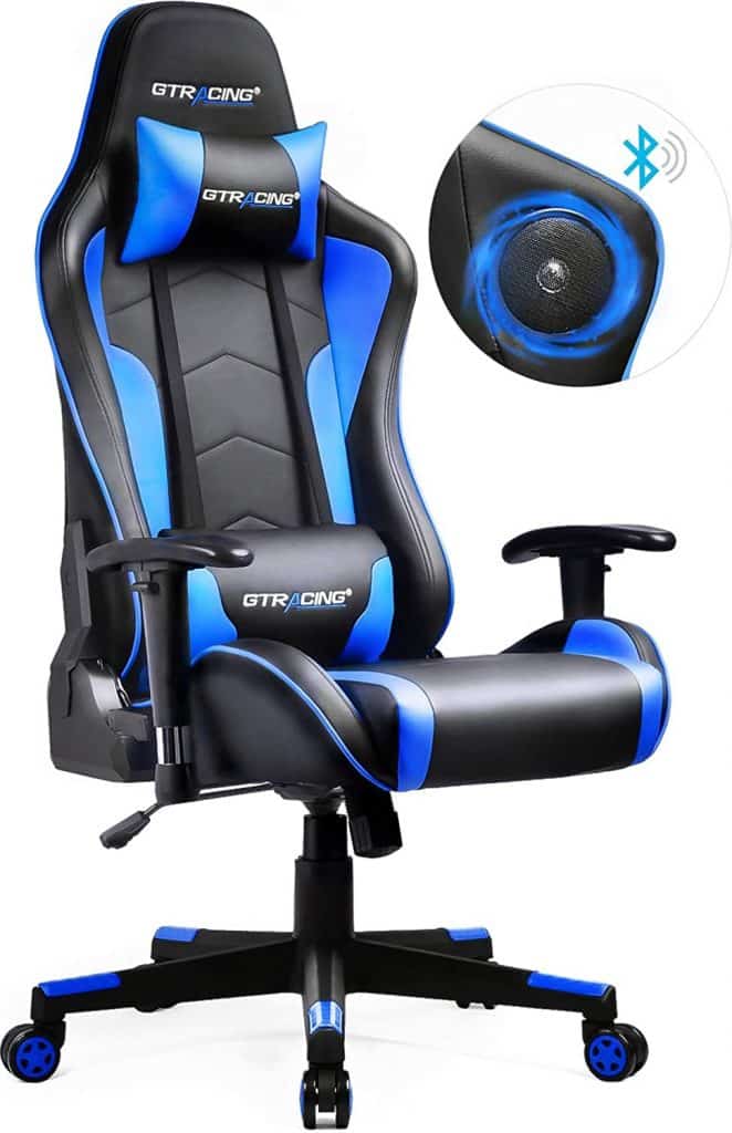 GTRACING Gaming Chair with Bluetooth Speakers