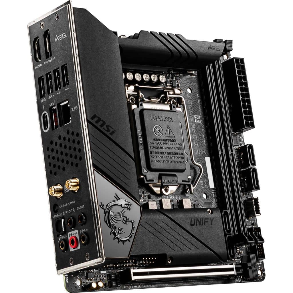MSI MEG Z490I UNIFY LGA 1200 Mini-ITX Motherboard