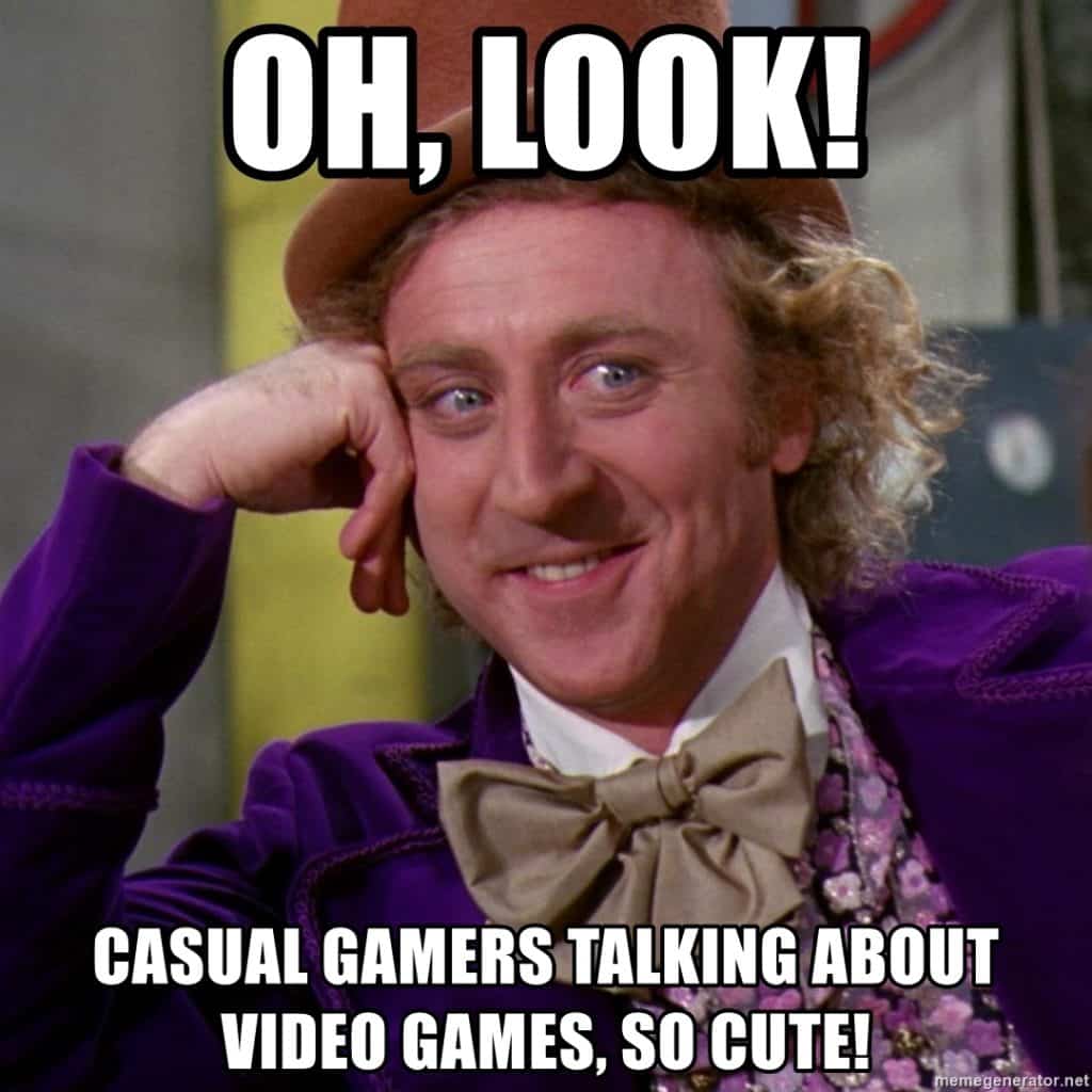 casual gamers meme