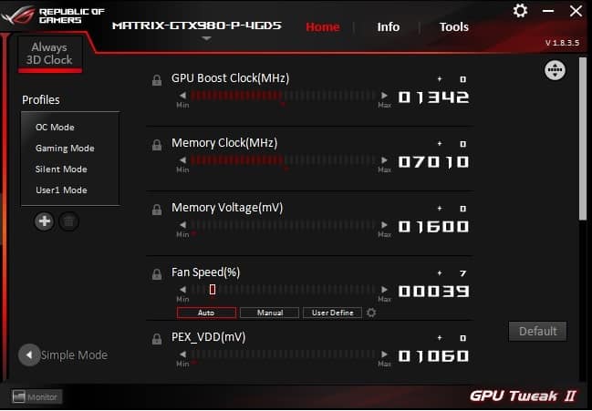 ASUS GPU Tweak II