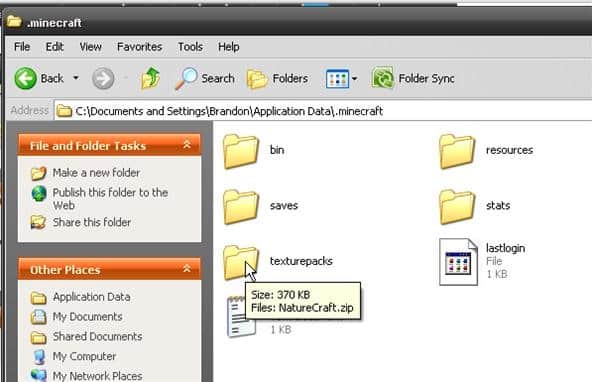 Save texture pack in the minecraft folder.