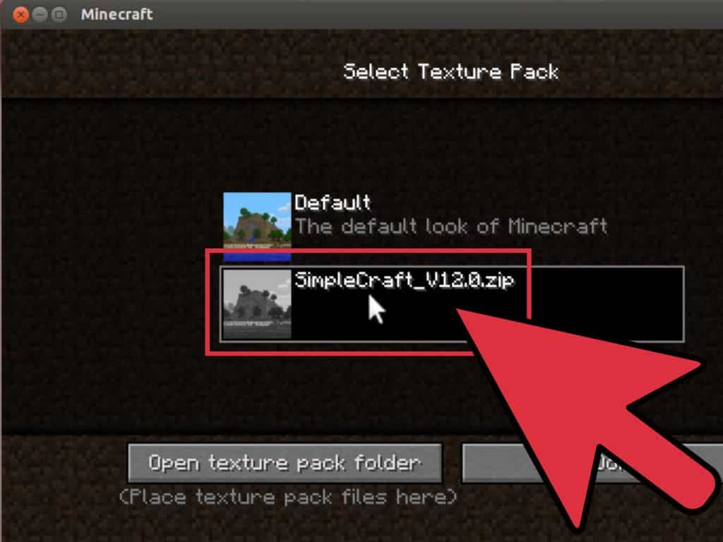 select texture pack