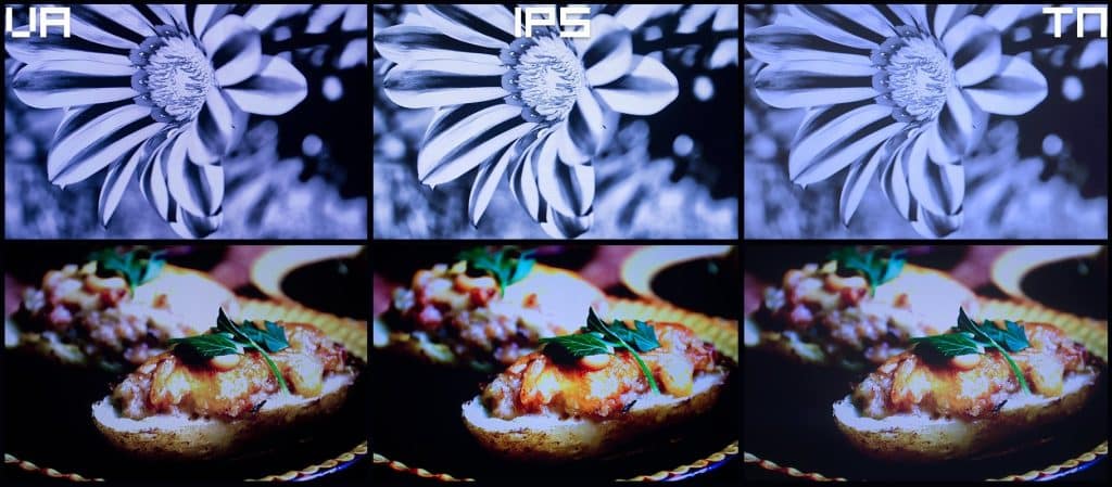 3 different kinds of LCD monitors