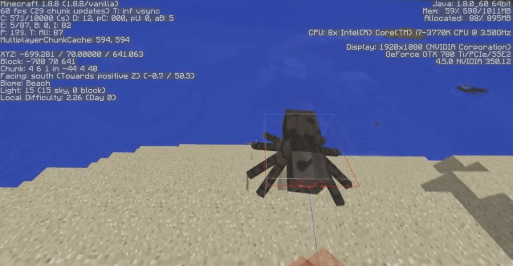 Using keys to find hitboxes