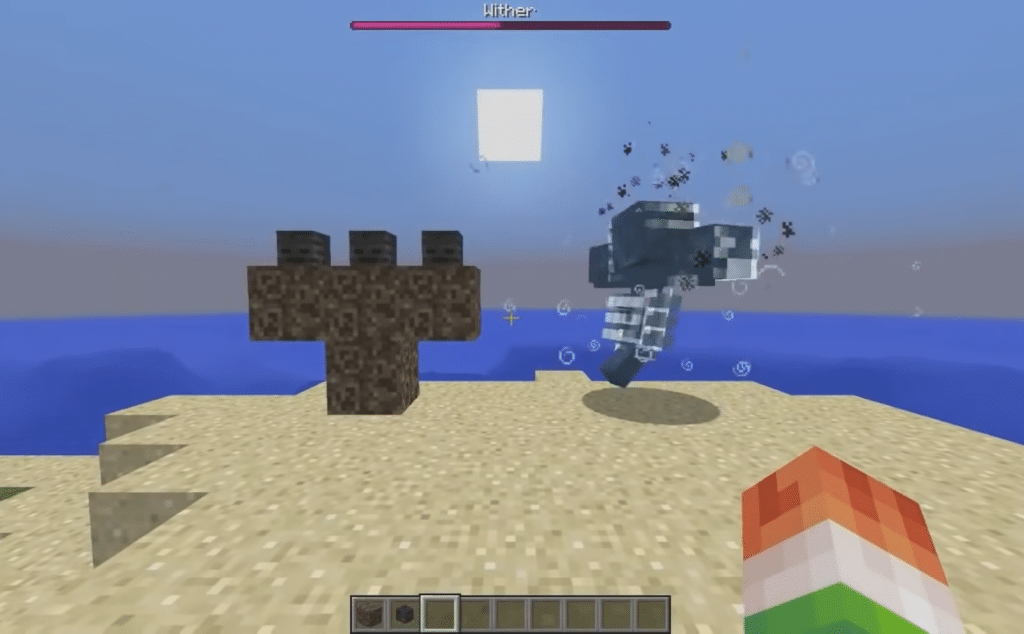 When making a wither, heads should be placed at the end