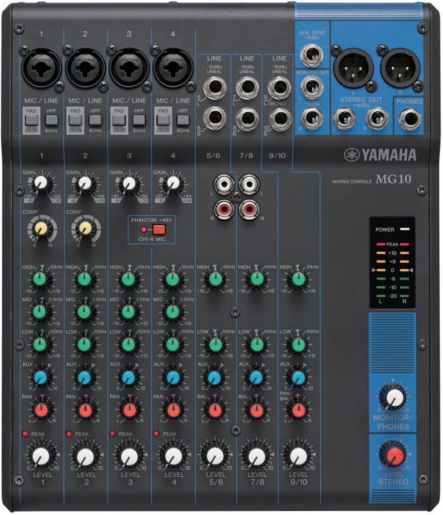 Yamaha MG10XU Stereo Mixer