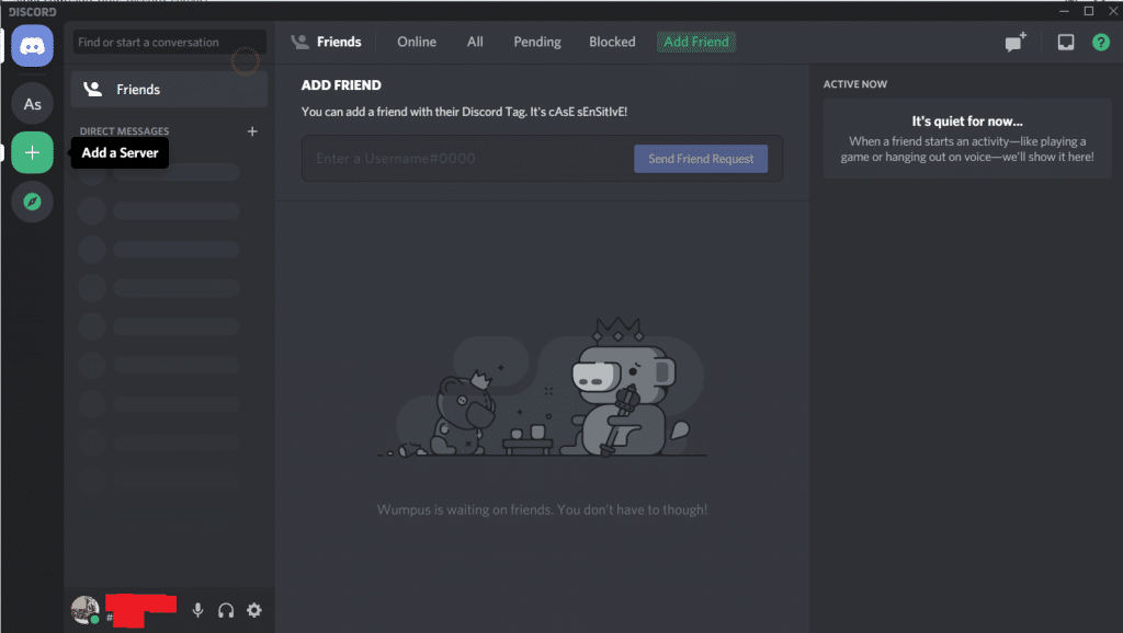 creating a server on Discord