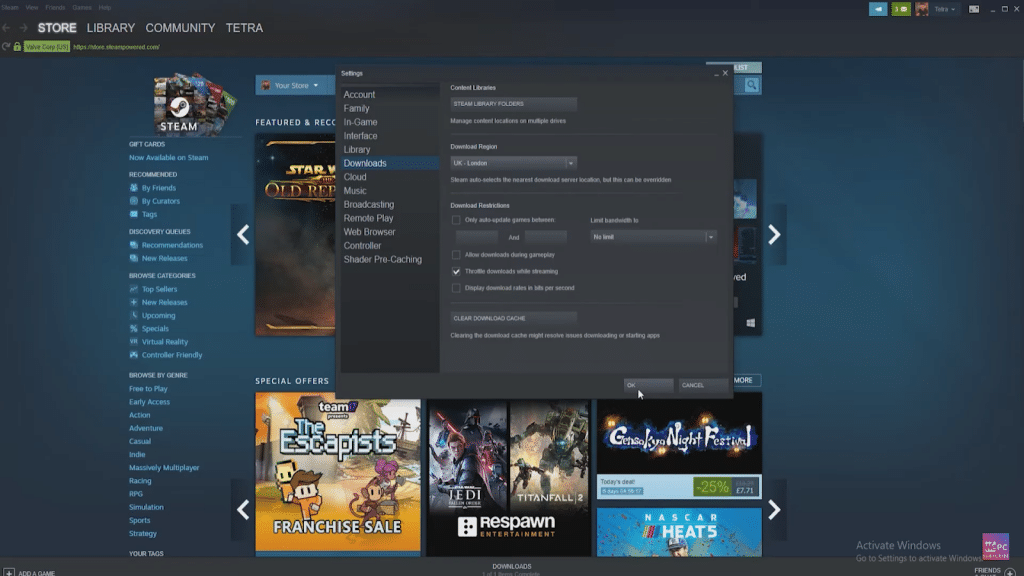 Check Download Restrictions