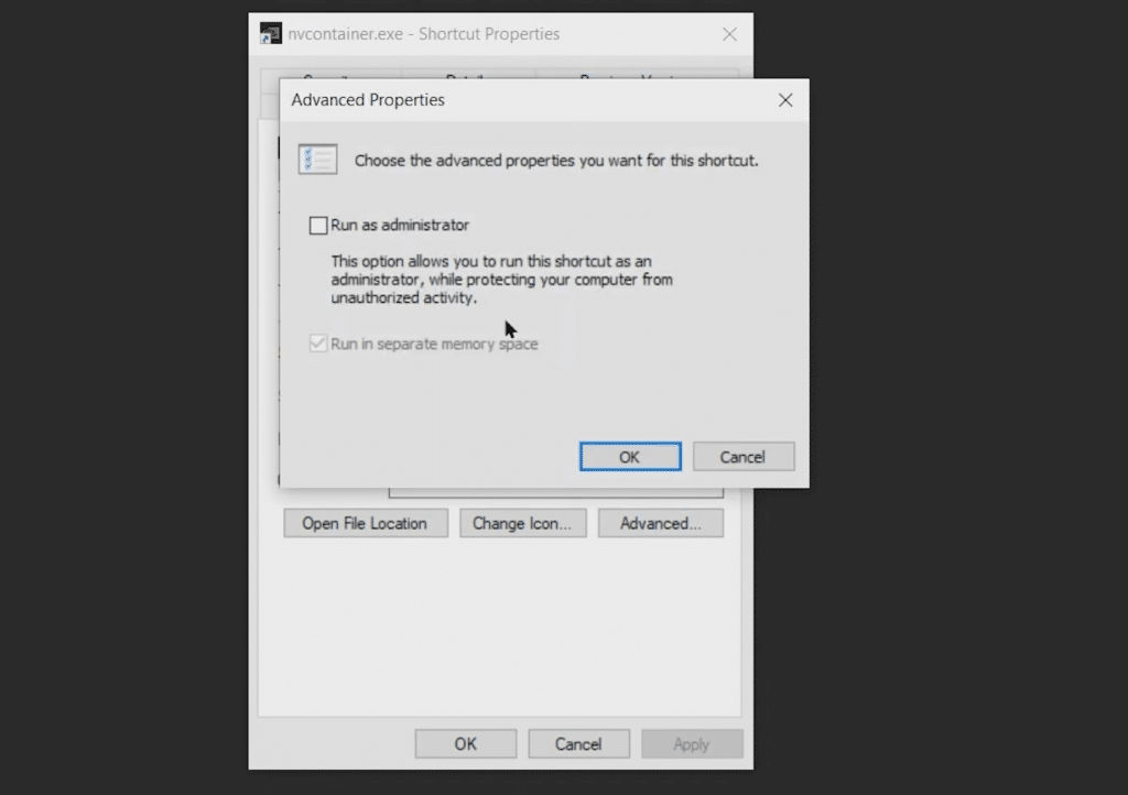 Manually add NVIDIA Control Panel shortcut to the context menu