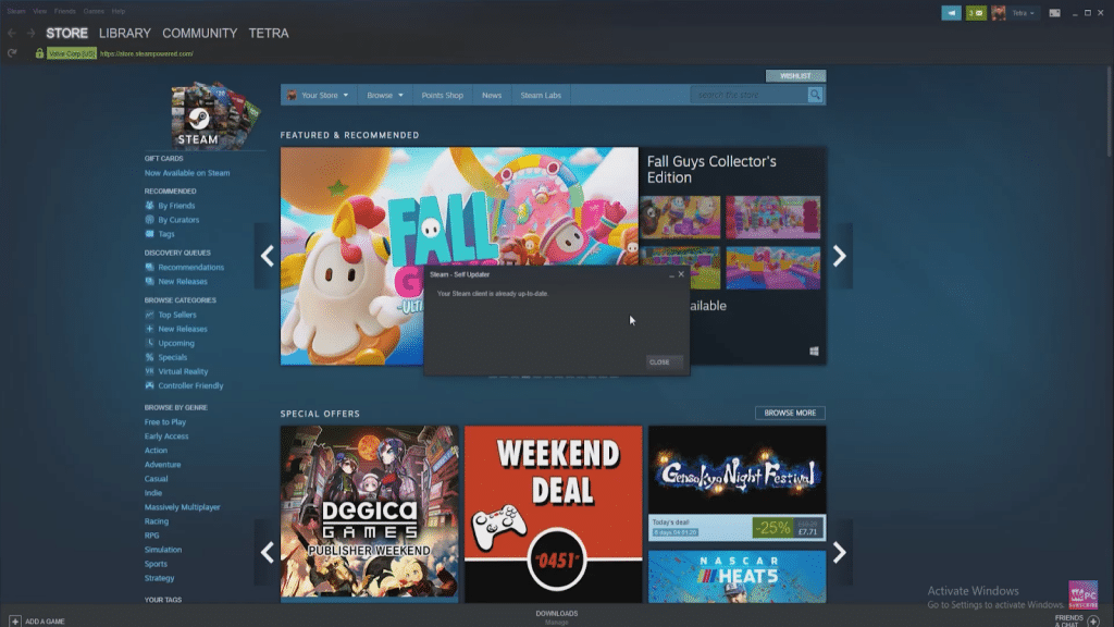Steam Update
