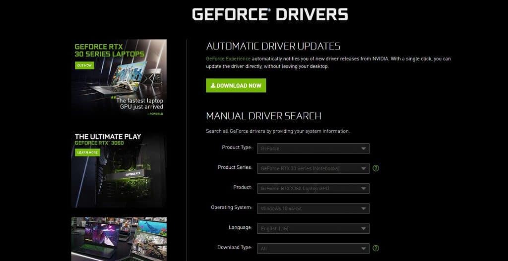 Updating your GPU driver
