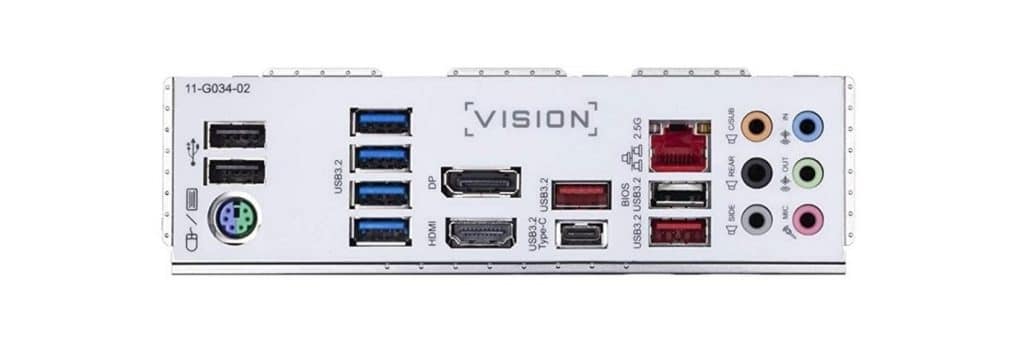 GIGABYTE Z490 Vision G Ports
