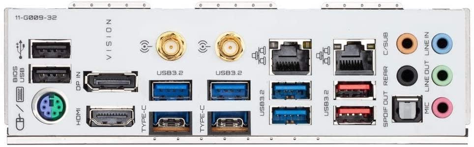 Gigabyte B550 Vision D Ports