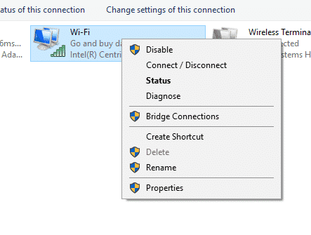 WiFi Properties Setting
