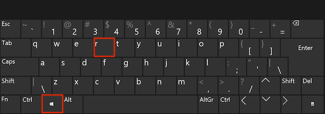 shortcut key to run command box