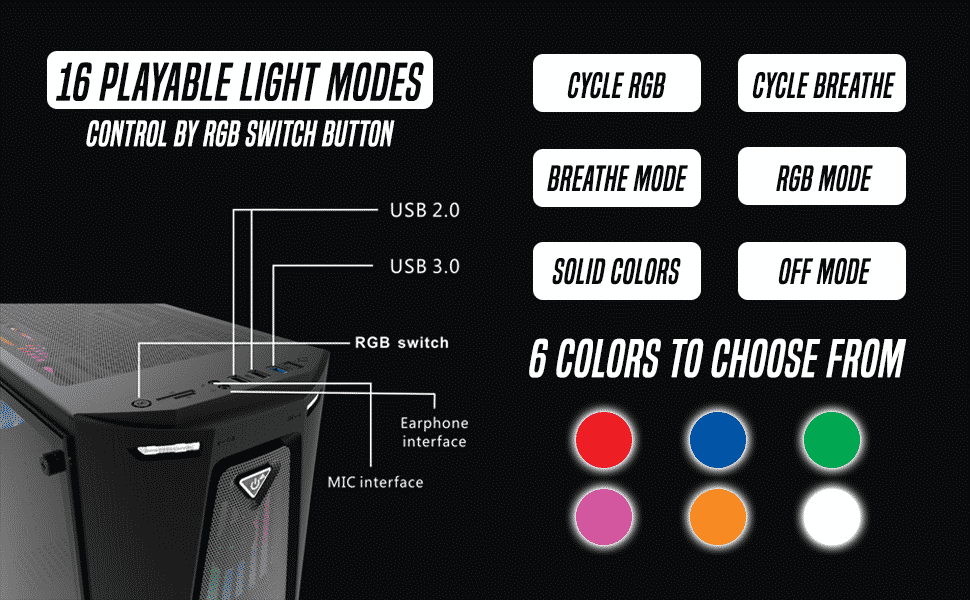 Apevia Crusader-F-PK Details