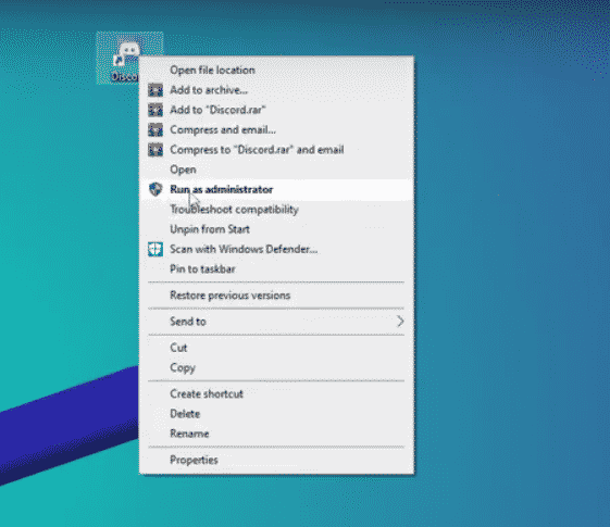 Launch Discord as an Admin