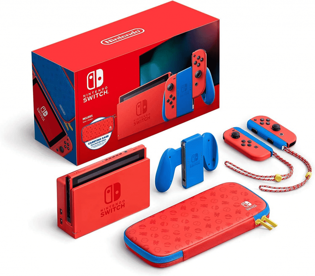 Nintendo 2021 Switch Mario Red & Blue Limited Edition