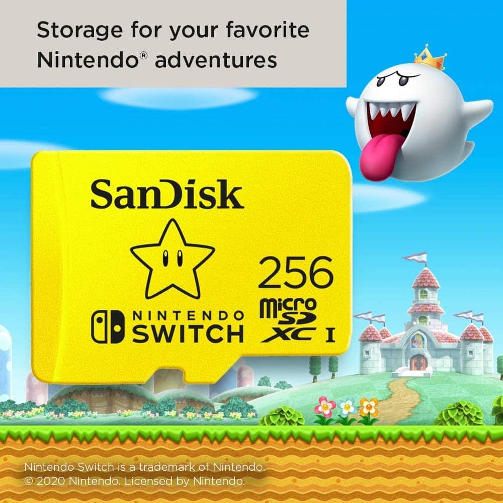 SanDisk 256GB MicroSD Card for Nintendo Switch