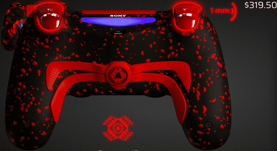 Aim Controller PS4 with Customization Back side