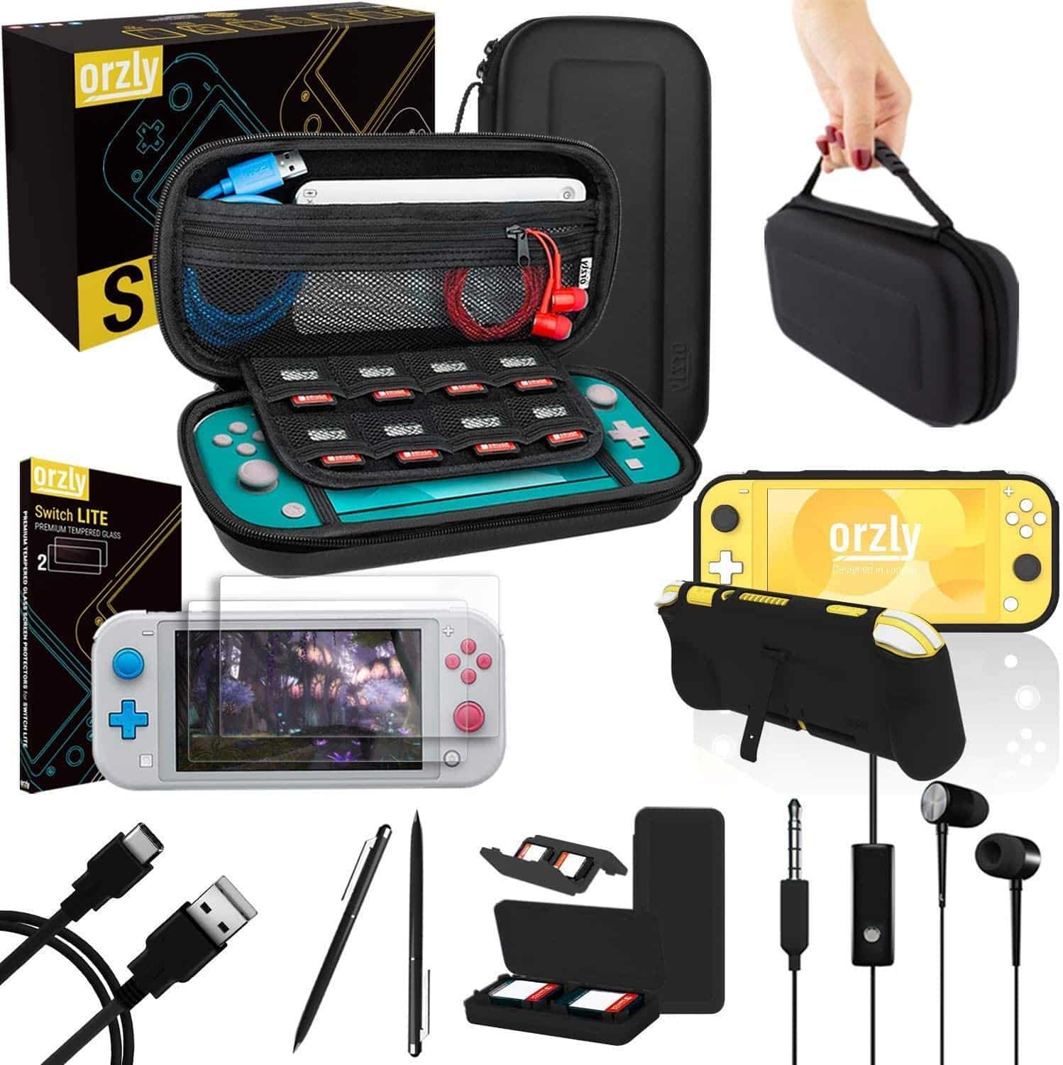 Orzly Nintendo Switch Lite Accessories Bundle