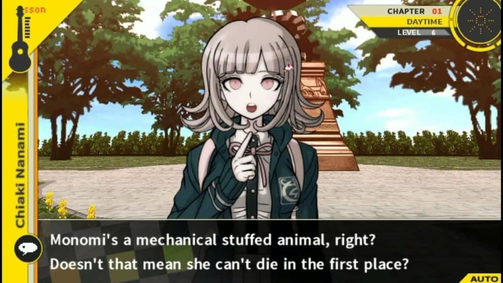 Different Sections in Danganronpa