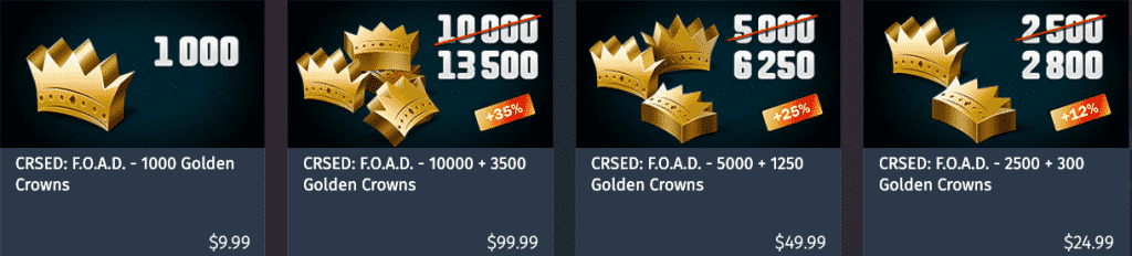 Golden Crowns Price