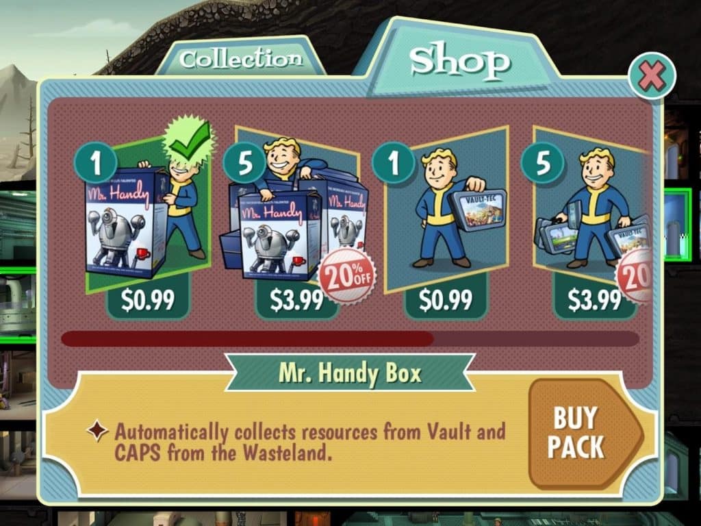 Fallout Shelter Shop