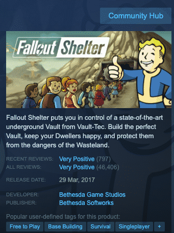 Fallout Shelter for PC