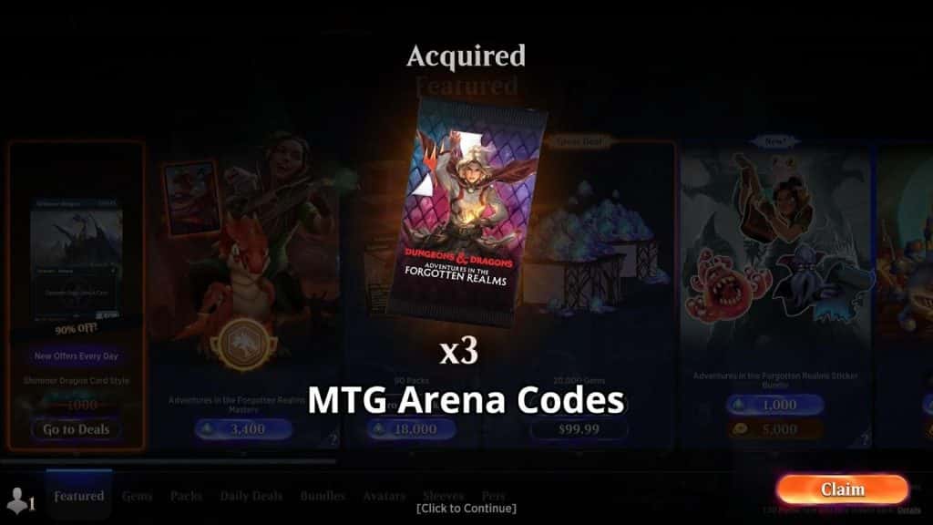 Non-Unique MTG Arena Promo Codes