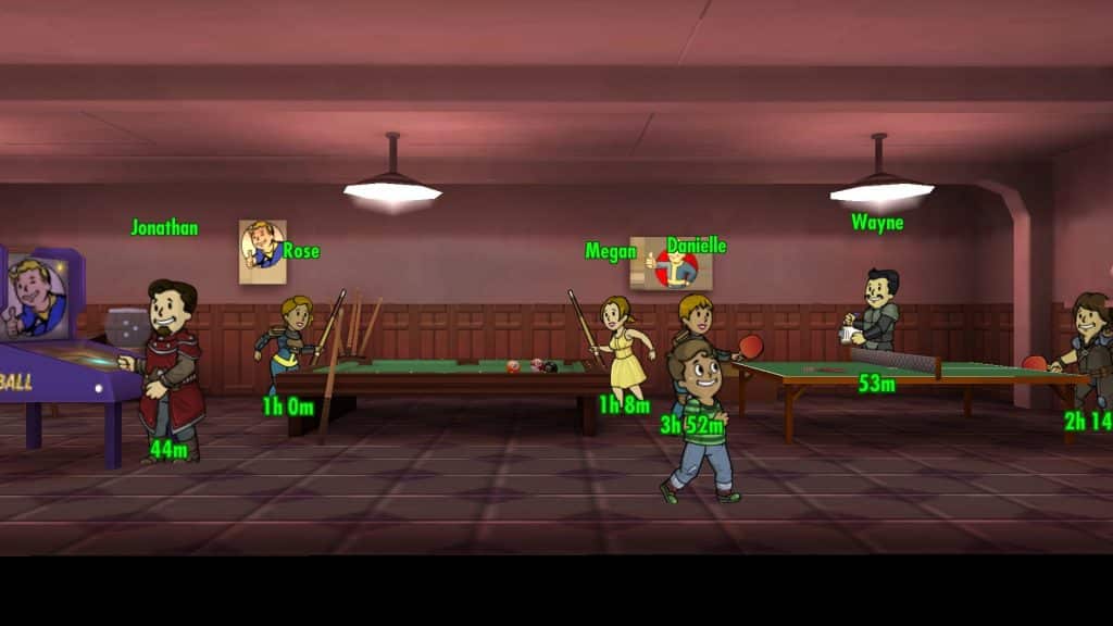 fallout shelter games room