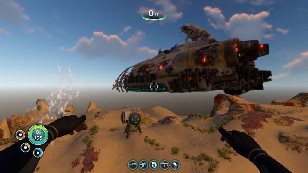 transported to the coordinates